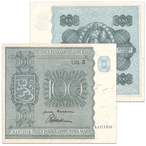 100 markkaa 1945