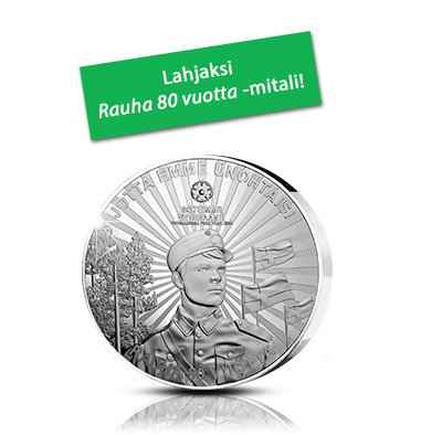 Lahjaksi Rauha 80 vuotta -mitali kokoelman 3. lähetyksessä